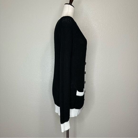 Forever 21 Women’s Colorblock Front Button Long Sleeves Cardigan - Picture 7 of 13